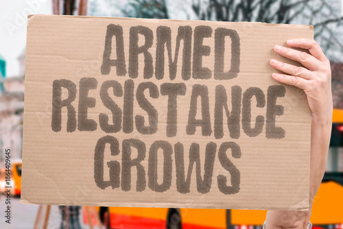 Canvastavla "Armed Resistance Grows" Opposition forces increase strength