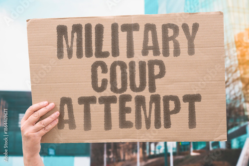 Canvastavla "Military Coup Attempt" Armed forces try overthrowing government