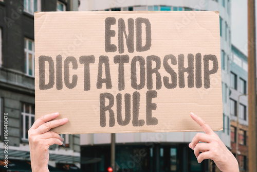 Wallpaper Mural "End Dictatorship Rule" Authoritarian regime must fall. AUTHORITARIAN. REGIME. MUST. FALL. DICTATORSHIP. Torontodigital.ca