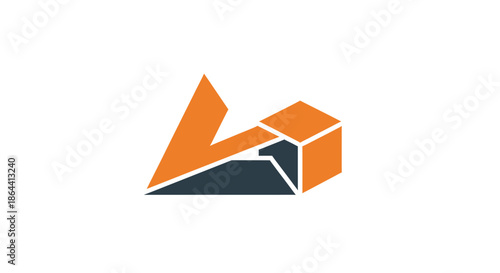 Abstract Geometric Logo Design Concept For Brand Identity And Modern Business Branding