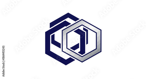 Abstract Geometric Logo Design Concept For Brand Identity And Business Services