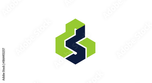 Abstract Geometric Logo Design Concept Modern Creative Emblem Idea For Business Startup