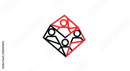 Abstract Geometric Representation Of Collaborative Community And Human Connections