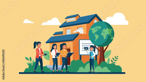 Sustainable Housing Initiative Promoting Environmental Awareness and Community Engagement