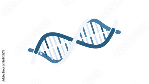 Stylized DNA Double Helix Illustration Highlighting Genetic Structure and Molecular Biology