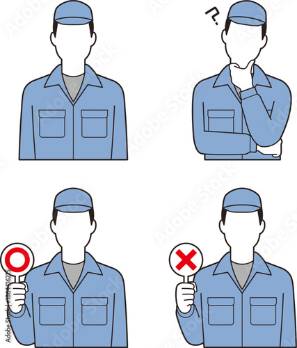 男性工場作業員①