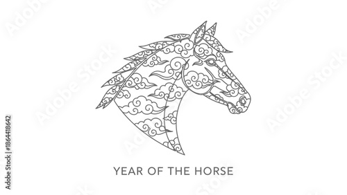 Year of the Horse Zodiac Symbol