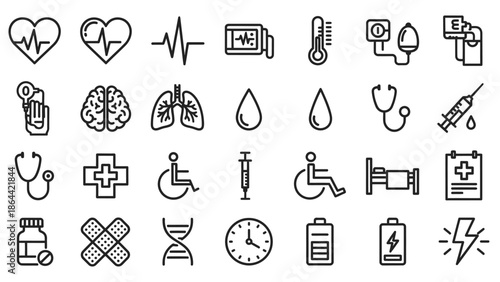 Medical Icons Set for Healthcare Professionals.