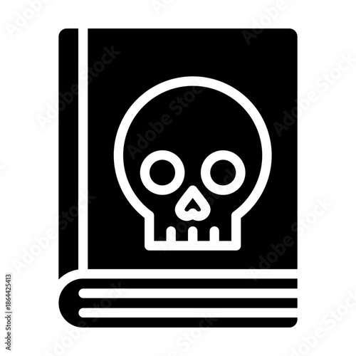 Horror Story Glyph Icon