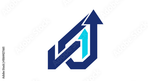 Free Download Abstract Graphic Design Showing Ascending Arrow Symbolizing Growth and Progress - GFXLoad