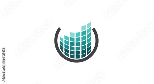 Abstract Graphic Design With a Sophisticated Look and Clean Lines of a Business Concept