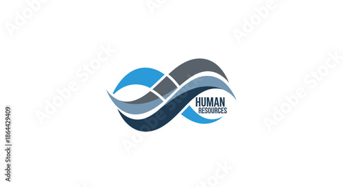 Abstract Graphic Representing Human Resources With Modern And Elegant Design Elements