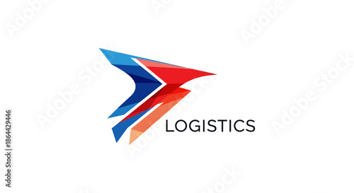Abstract Graphic Representing Logistic Services For Businesses And Global Transport