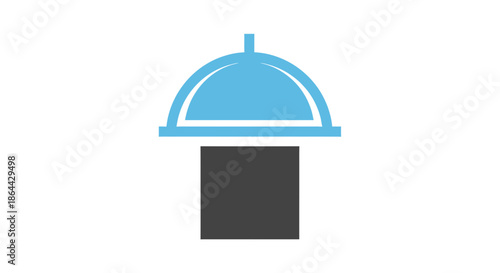 Abstract Graphic Representing Service, Modern Food Presentation, Artistic Design With Geometric