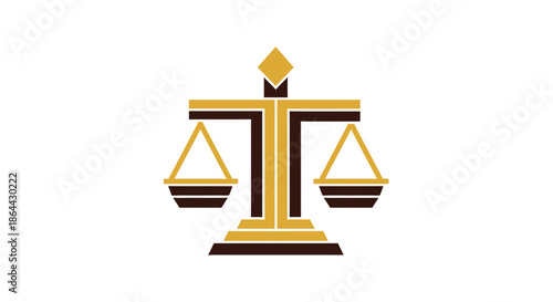 Abstract Illustration Of A Balance Symbolizing Justice, Law, And Professionalism