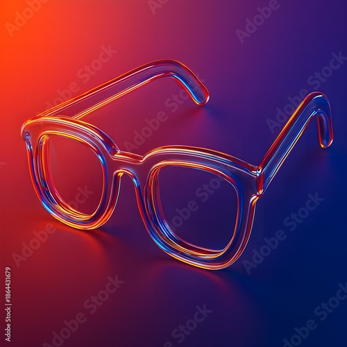 glasses on black background