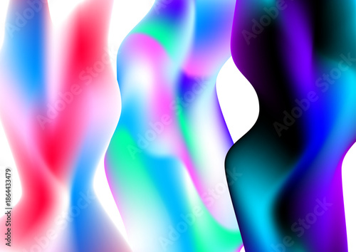 鮮やかな流体グラデーションの抽象背景素材セット