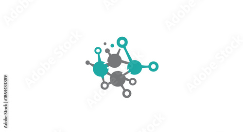Abstract Molecular Structure Representing Connectivity, Innovation And Technological Progress