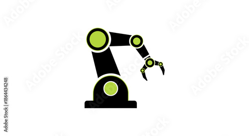 Abstract Robotic Arm Depicting Technology And Innovation Symbol Of Automation
