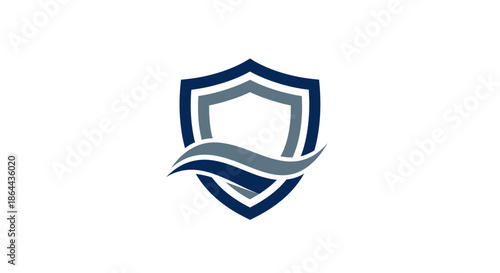 Abstract Shield Logo Design Displaying Security and Trust in a Modern and Professional Way
