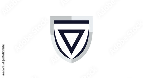 Free Download Abstract Shield With Geometric Designs Is A Modern Icon Suitable For Various Concepts - GFXLoad