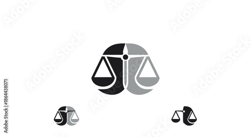 Abstract Symbol of Legal Balance and Justice, Representing Equality and Fairness Nicely