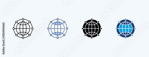 Networking Multiple Icon Illustration Vector