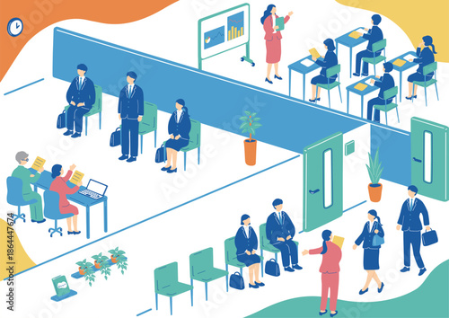 就活生の面接と会社説明会