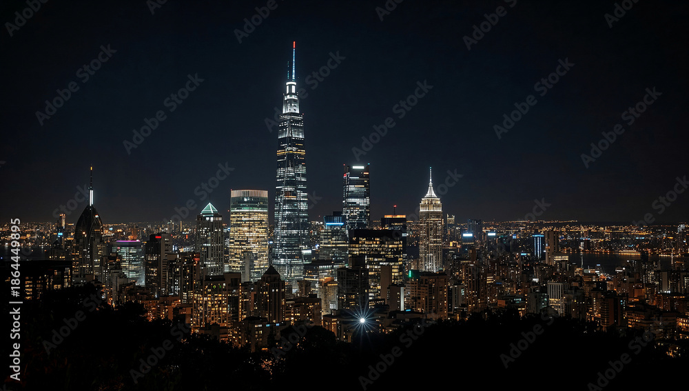 Fototapeta premium Advanced lighting systems for large cities