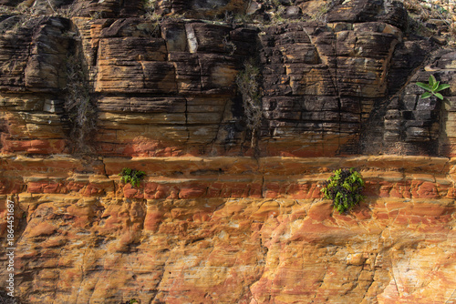 赤土の含まれた地層