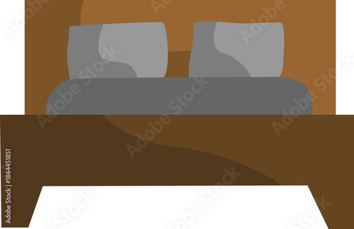 King size bed illustration