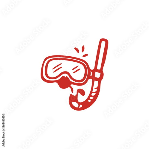 Snorkeling Mask and Tube Icon