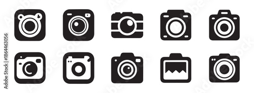Camera and Photography Icon Set for App UI Design