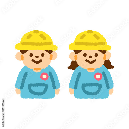 幼稚園 園児 イラスト パステル かわいい アイコン