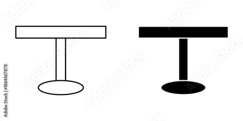 table set icon on white background