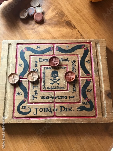Картината върху платно Boston Tea Party Room Game