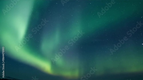 Wallpaper Mural Breathtaking Abstract Aurora Glow Scene: Cosmic Light in Dark Space - Galaxy, Stars, and Nebula Backgrounds Torontodigital.ca