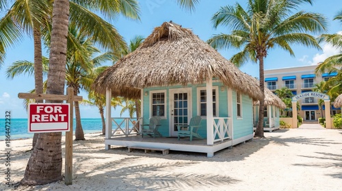 beach hut on a beach