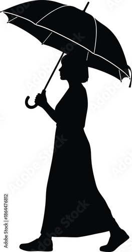 Walking silhouettes of pedestrians using smartphones and backpacks, one walking a dog, sequential motion study, urban distraction, commuter behavior, vector illustration