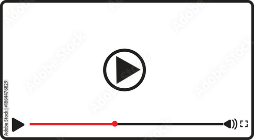 Generic video player interface with play button and progress bar.
