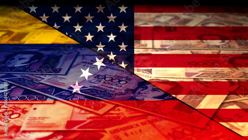 American and Venezuela Flag Clash over 10000 Bolivars
