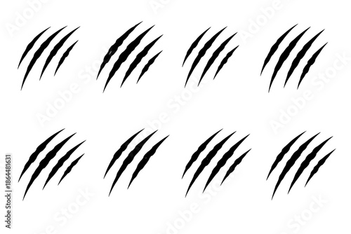 Simple Black Claw Marks Design