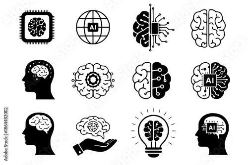 Brain Icons and Concepts