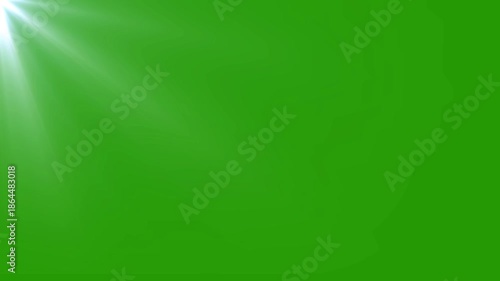 Optical Light Lens Abstract Animation On green screen Background.