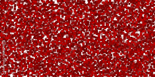 Intense Red Geometric Cubes Pattern - Dynamic Digital Background Texture for Creative Projects and Web Design