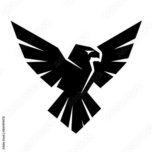Geometric Falcon Emblem
