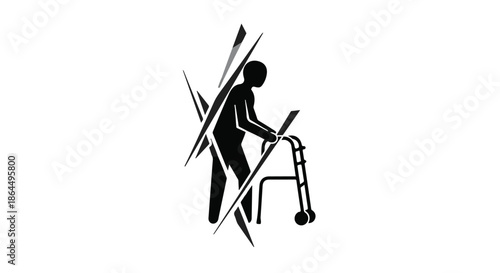 vector silhouette of a woman