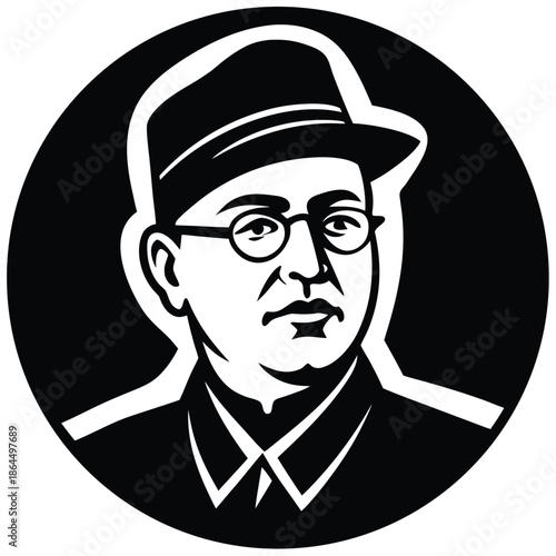 netaji commemoration vector