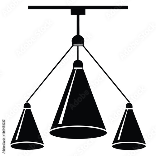 office lighting vector on white background