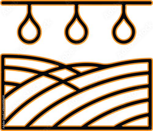 Curtain with tassels vector icon design